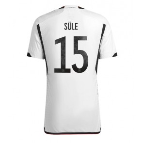 Niemcy Niklas Sule #15 Koszulka Podstawowych MŚ 2022 Krótki Rękaw
